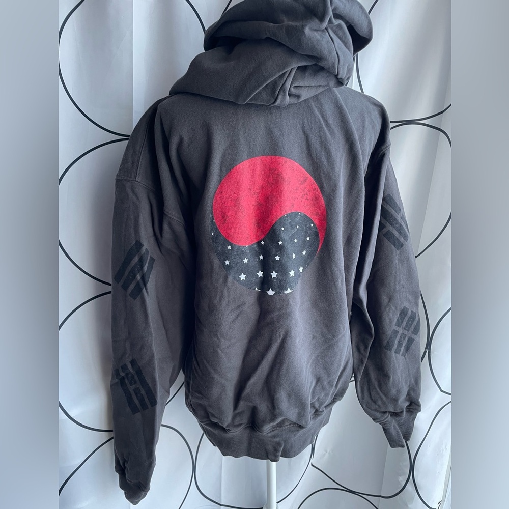 KORELimited Korean TAEGUK KR-AM HOODIE (SHADOW) Sz Large